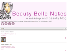 Tablet Screenshot of beautybellenotes.com